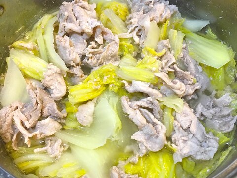 白菜消費レシピ！白菜と豚肉の簡単煮